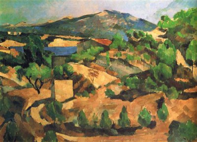 Репродукция картины Сезанн Поль на холсте - Montagnes en Provence, l'Estaque