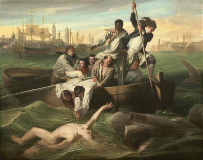 Репродукция картины Синглтон Копли Джон на холсте - Watson and the Shark  				 - Уотсон и акула