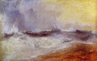 Репродукция картины Тёрнер Джозеф Мэллорд Уильям на холсте - Waves breaking against the Wind