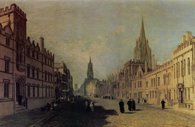 Репродукция картины Тёрнер Джозеф Мэллорд Уильям на холсте - View of the High-Street, Oxford