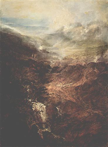 Репродукция картины Тёрнер Джозеф Мэллорд Уильям на холсте - Morning amongst the Coniston Fells, Cumberland