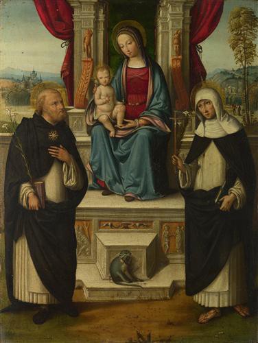 Репродукция картины Тизи Бенвенуто на холсте - The Virgin and Child with Saints