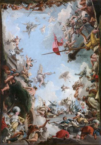 Репродукция картины Тьеполо Джованни Доменико на холсте - Прославление семьи Джустиниани