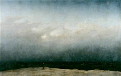 Репродукция картины Фридрих Каспар Давид на холсте - The Monk by the Sea  				 - Монах у моря
