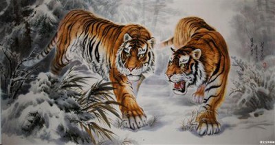 Постер Животные на холсте - тигр