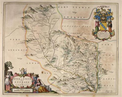 Постер Карты на холсте - Atlas of Scotland - Evsdail, EVIA ET ESCIA - Eskdale
