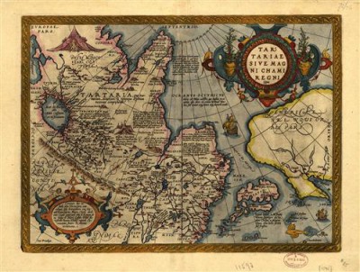 Постер Карты на холсте - Старая карта