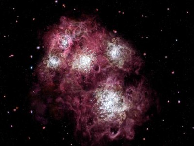 Постер Космос на холсте - Молодая галактика