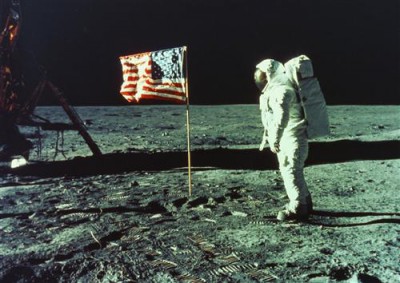 Постер Космос на холсте - Экспедиция на луну