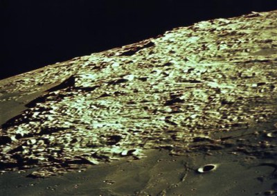 Постер Космос на холсте - Лунная поверхность