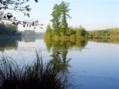 Постер Природа на холсте - Lake silent  				 - Озеро тихое