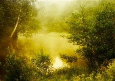 Постер Природа на холсте - Сказочное озеро