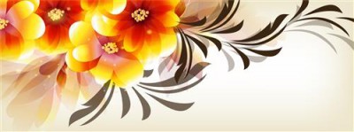 Постер Цветы на холсте - flower vector  				 - цветок в векторе