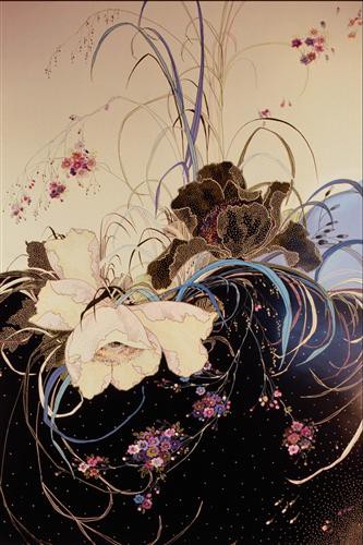 Постер Цветы на холсте - цветы