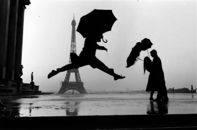Постер Ретро на холсте - Романтичный Париж